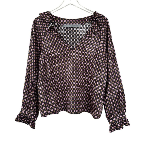 Raquel Allegra Dolly Blouse New Daisy Print Size 2 US 8-10 - Picture 1 of 7